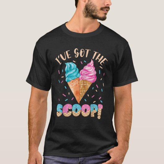 Ik heb het Scoop Gender Reveal Ice Cream-thema T-shirt (Voorkant)