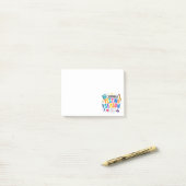 Ik heb het testseizoen overleefd School humor Post-it® Notes (Op bureau)
