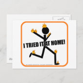 Ik heb het thuis geprobeerd. briefkaart (Voorkant / Achterkant)