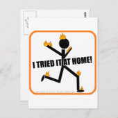 Ik heb het thuis geprobeerd. briefkaart (Voorkant / Achterkant)