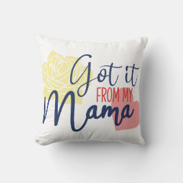 Ik heb het van mijn moeder kussen