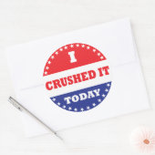 Ik heb het vandaag verknald ronde sticker (Envelop)