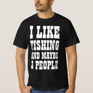 IK HEB HET VISSEN GEMOED EN MISSCHIEN 3 PERSONEN T T-SHIRT
