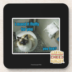 Ik heb het vlot bont gemaakt. bier onderzetter