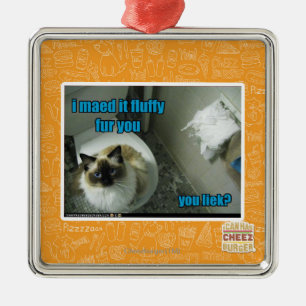 Ik heb het vlot bont gemaakt. metalen ornament