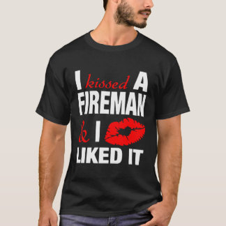Ik heb het Vriendin van een brandweerman gekust T-shirt