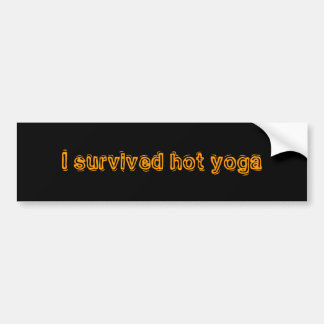 Ik heb hete yoga overleefd bumpersticker