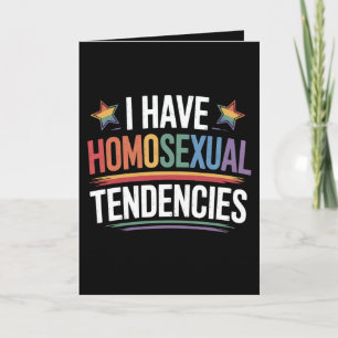 Ik heb homoseksuele neigingen LGBTQ Pride Rainbow Kaart