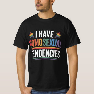 Ik Heb Homoseksuele Neigingen LGBTQ Pride Regenboo T-shirt