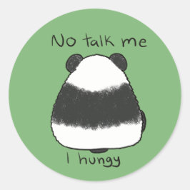 Ik heb honger ronde sticker