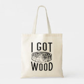 Ik heb hout tote bag (Achterkant)