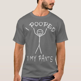 Ik heb in mijn broek gepoept Grappige poep jongen T-shirt