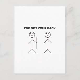 Ik heb je achterste. briefkaart