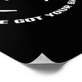 Ik heb je achterste halloween skeletschedel. poster (Hoek)