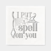 "Ik heb je betoverd" Folie Servetten (Voorkant)