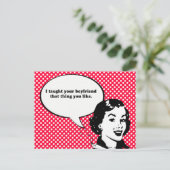 IK HEB JE BOYFRIEND GEHAD DAT JULLIE DINGEN BRIEFKAART (Staand voorkant)