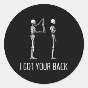 Ik heb je CK grappig skelet voor mannen en vrouwen Ronde Sticker