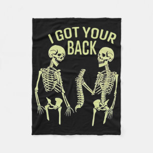 Ik heb je CK Halloween skelet schedel sarcastisch Fleece Deken