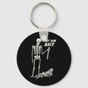 Ik heb je CK Halloween skelet schedel sarcastisch Sleutelhanger