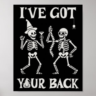 Ik heb je CK Mannen en vrouwen Halloween skelet Poster