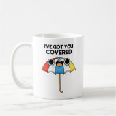 Ik heb je Covered Funny Umbrella Pun. Koffiemok (Links)
