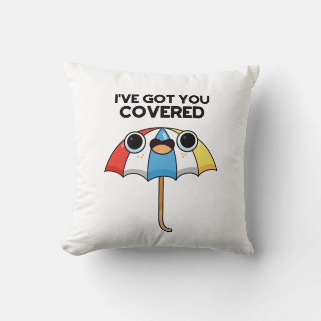 Ik heb je Covered Funny Umbrella Pun. Kussen (Voorkant)