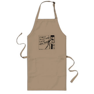 Ik heb je eetmoeder. BBQ Apron Lang Schort