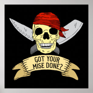 Ik heb je geluisje gemaakt, grappig hoofd van Chef Poster