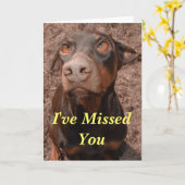 Ik heb je gemist kaart (Gele Bloem)