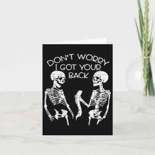 Ik heb je Halloween skelet schedel Kaart