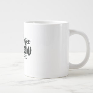 Ik heb je koffie nodig. extra grote beker