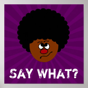 Ik heb je niet goed gehoord. herhalen . poster