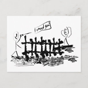Ik heb je nodig. briefkaart