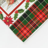 Ik heb je nooit verlaten, kerstkardinaal Quilt Bla Fleece Deken (Hoek)