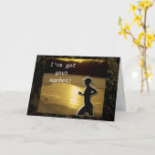 Ik heb je nummer kaart (Gele Bloem)