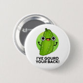 Ik heb je rug grappige Veggie Pun gegeven Ronde Button 5,7 Cm (Voorkant /achterkant)