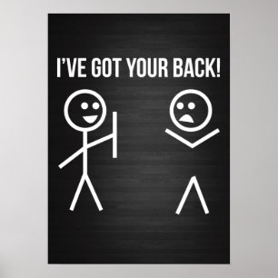 Ik heb je rug. poster