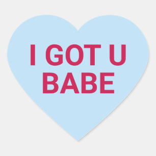 Ik heb je schattig leuk Valentijnsdag gesprek Hart Sticker