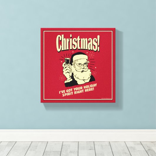 Ik heb je vakantiegeest hier canvas afdruk (Insitu (Houten vloer))