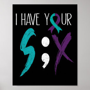 Ik heb je zes militaire zelfmoordpreventiestaven poster