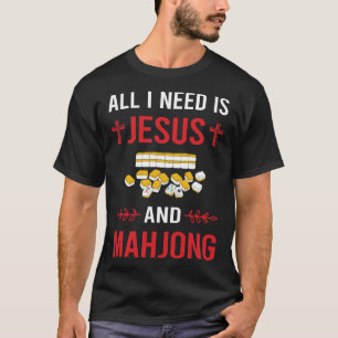 Ik heb Jesus Mahjong Majong Mah Jong Mah Jong nodi T-shirt