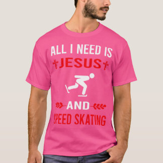 Ik heb Jesus nodig en schaatsster Schaats T-shirt