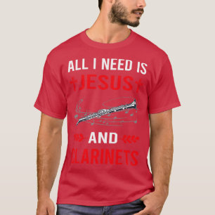 Ik heb Jezus en klarinet nodig T-shirt