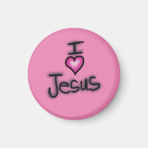 Ik heb Jezus hartstikke lief Ik hou van Jezus  Magneet