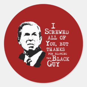 Ik heb jullie allemaal genaaid, behalve bedankt, v ronde sticker