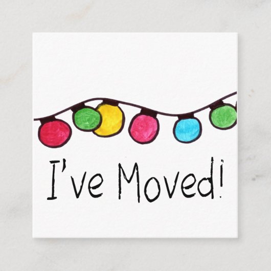 Ik heb kerstboomverlichting beweegt informatiekaartje (Voorkant)