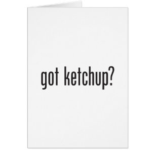 Ik heb ketchup