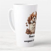 Ik heb koffie nodig latte mok (Linkerhoek)