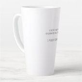 Ik heb koffie nodig latte mok (Linkerhoek)