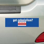 Ik heb kolonialisme Bumpersticker (Op auto)